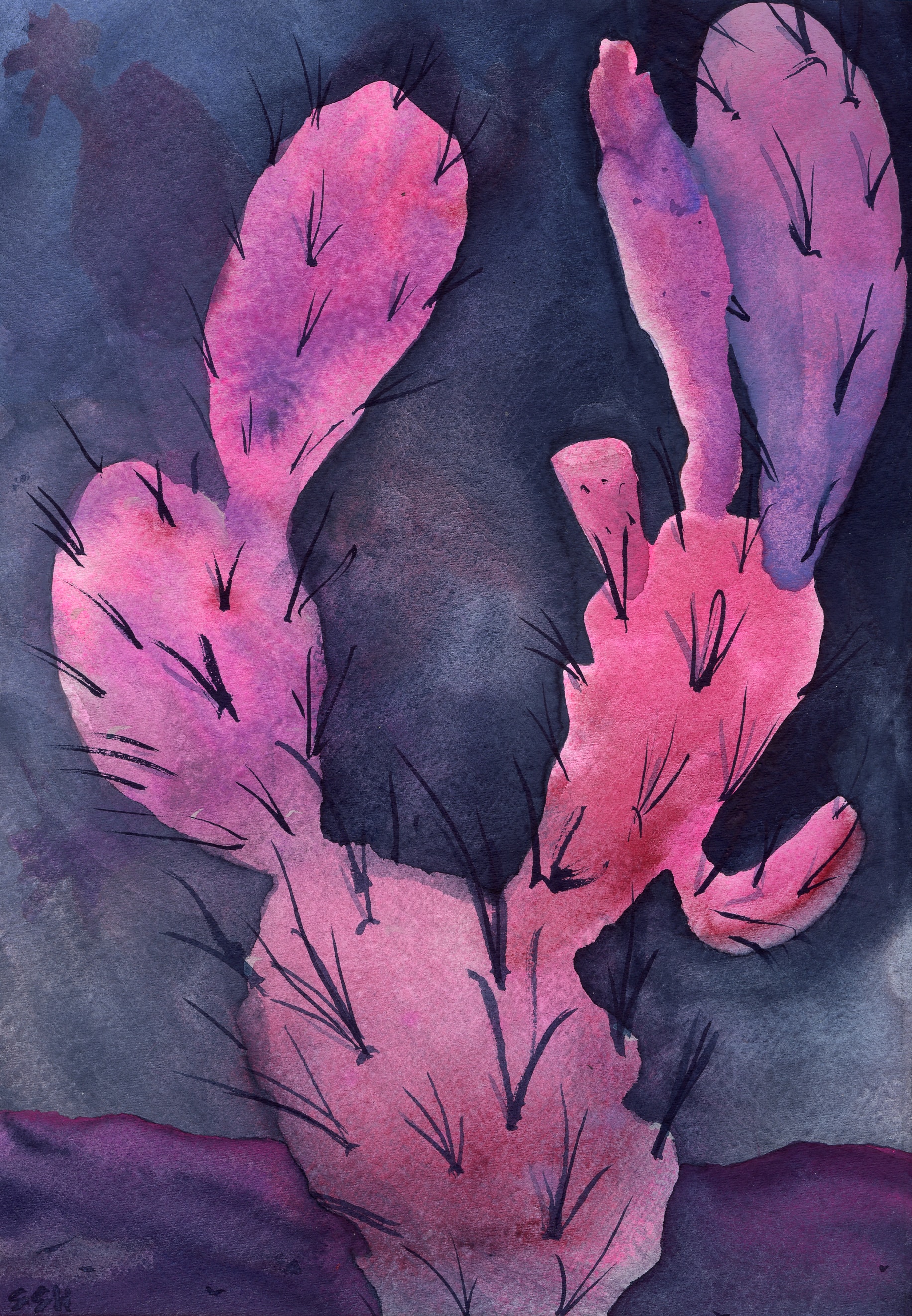 Pharos — watercolor by Sean Hudson