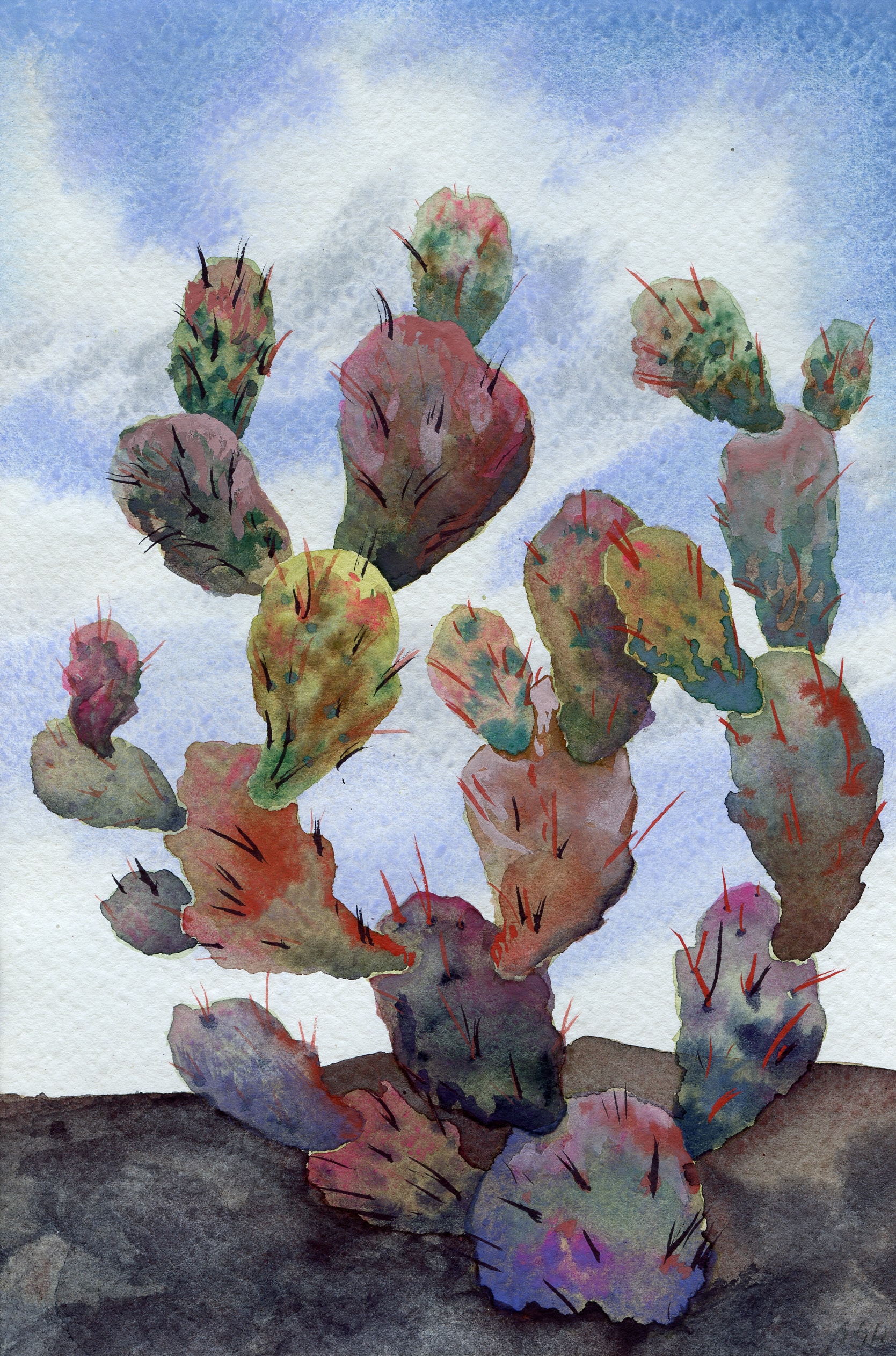 Opus One — watercolor by Sean Hudson
