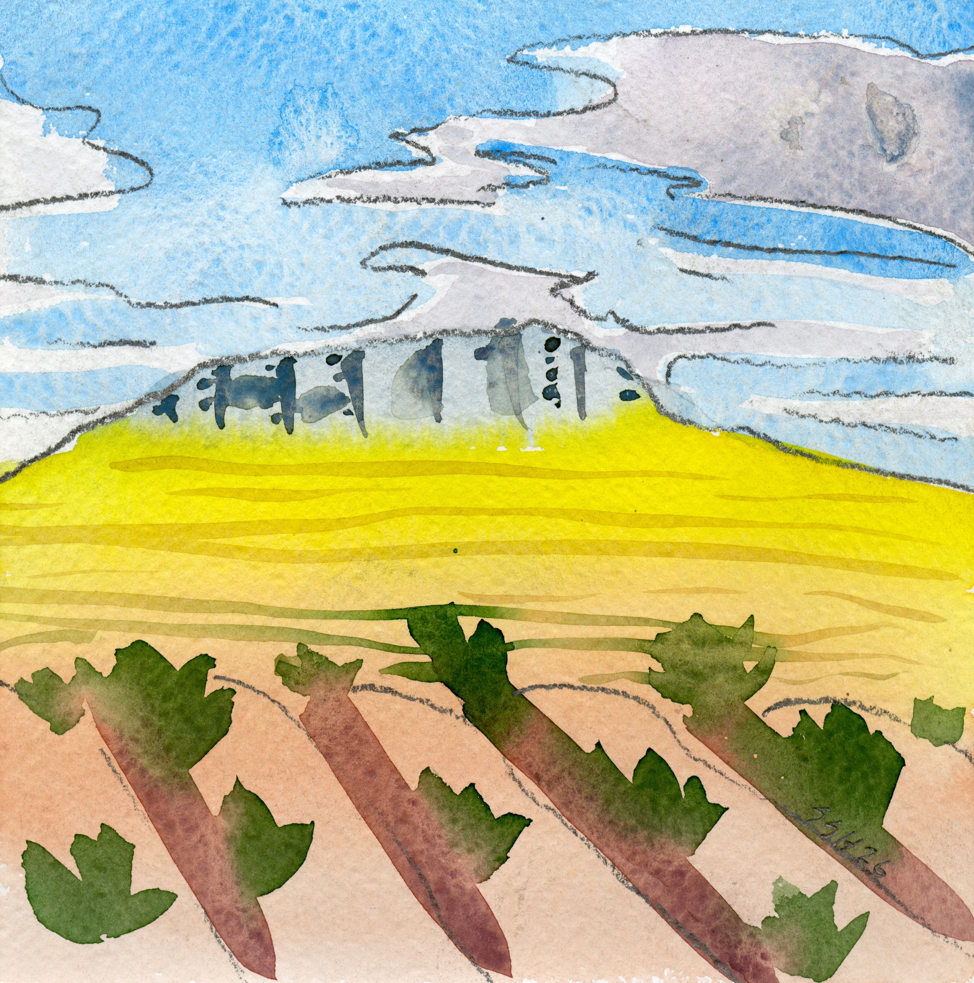 Le Chef — watercolor on paper