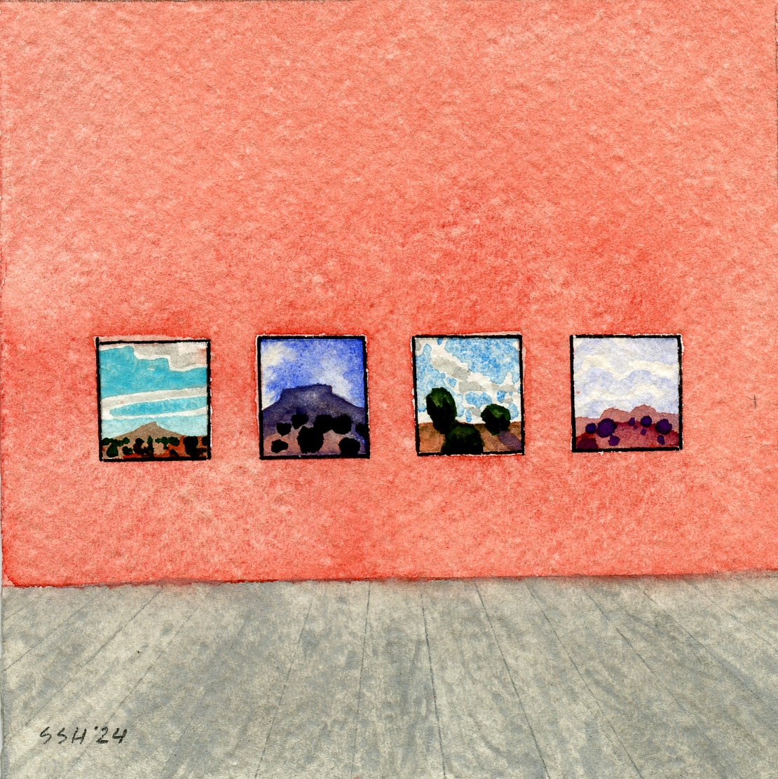 No. 5 — High Desert Room — mixed media painting