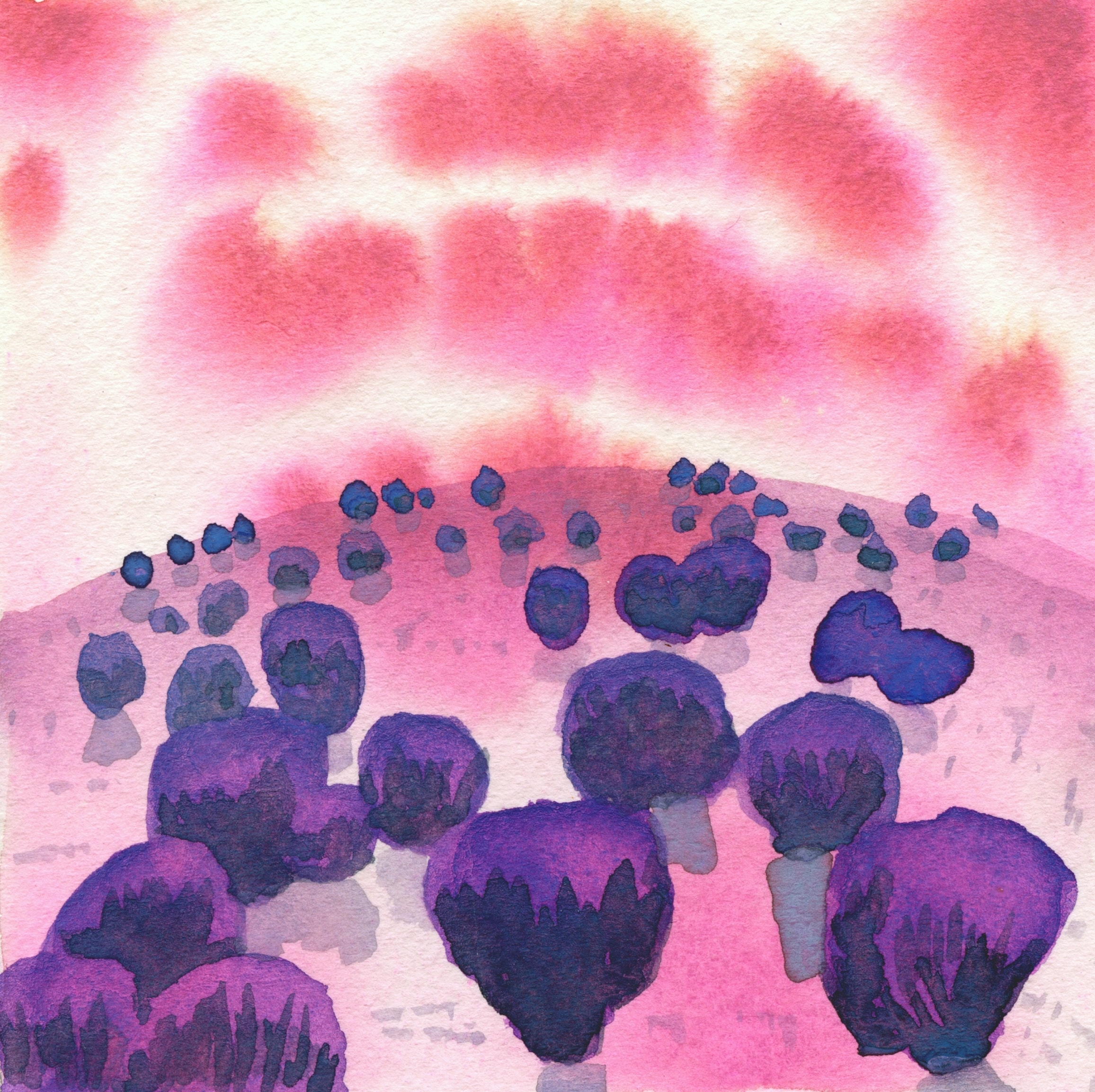 Fall Out — watercolor by Sean Hudson